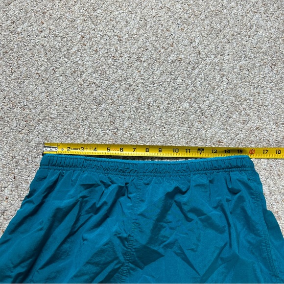 Speedo Vintage Board Shorts Mens Large 90s Teal Blue Embroidered Pockets - Picture 8 of 12